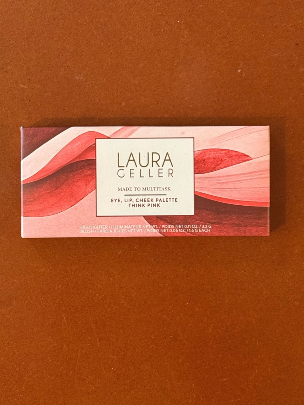 NIB Laura Geller Multitasking Eye Lip Cheek Palette 0.08oz 2.3g each- Think Pink - Picture 3 of 5